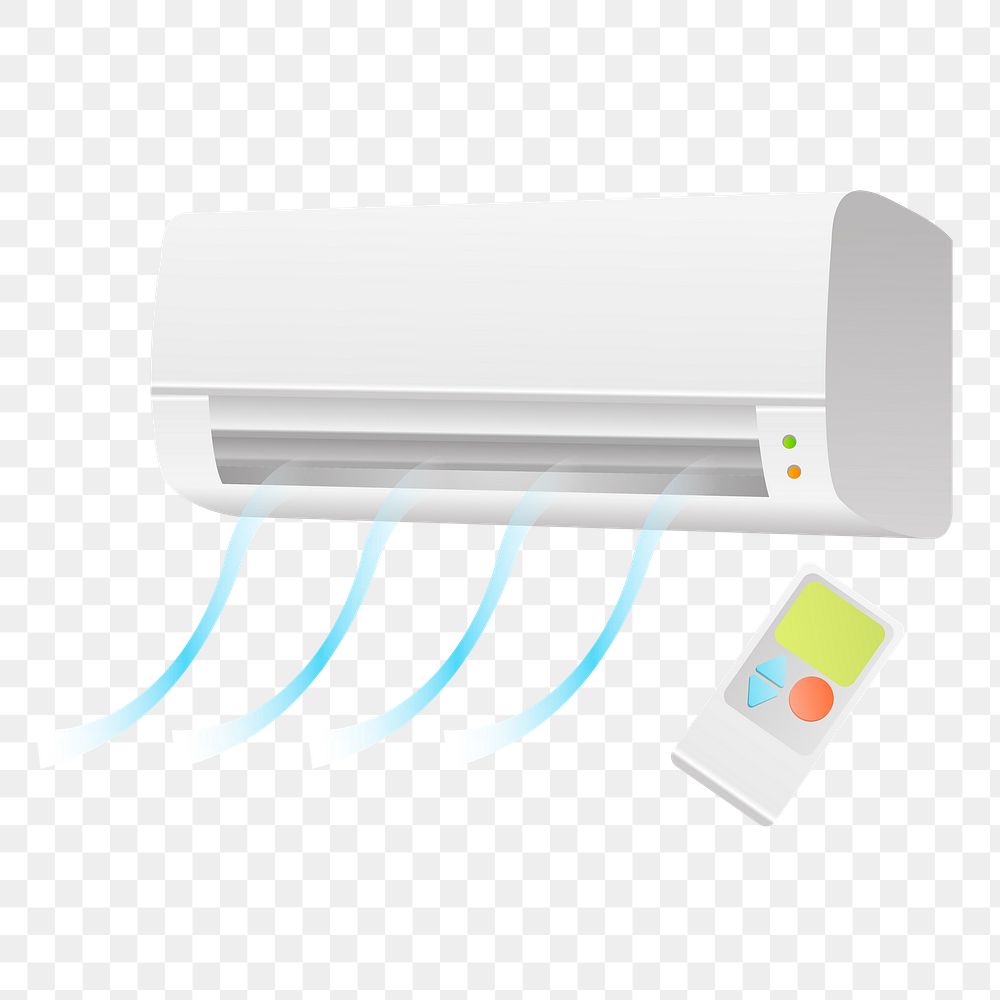 Air conditioner png sticker, utility illustration, transparent background. Free public domain CC0 image.