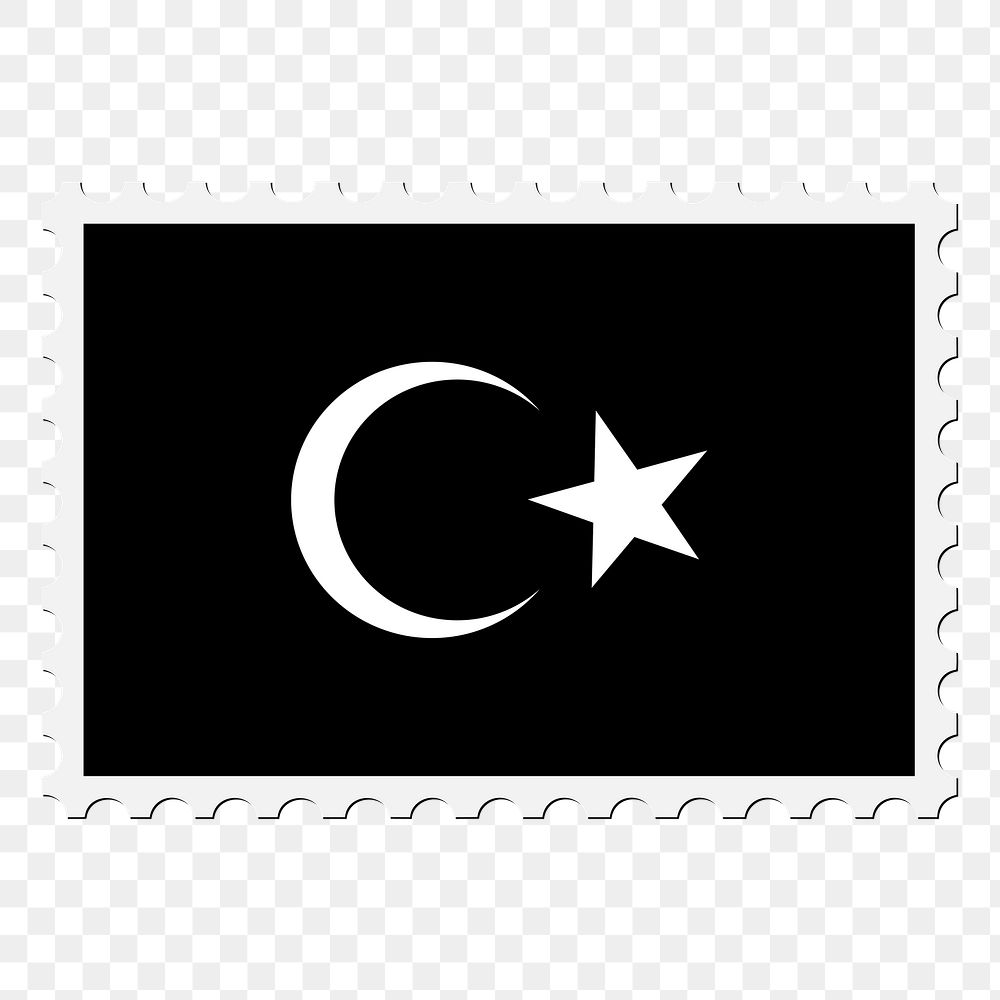 Cyrenaica flag png sticker, postage stamp, transparent background. Free public domain CC0 image.