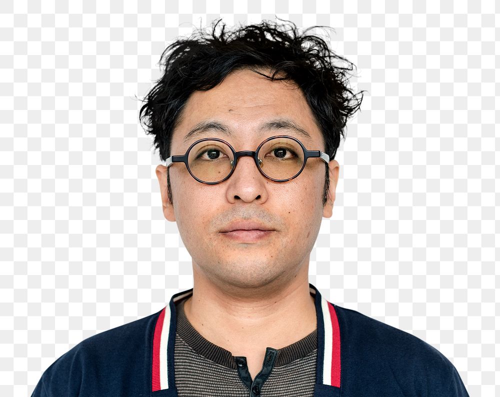 Nerdy guy with messy hair transparent png