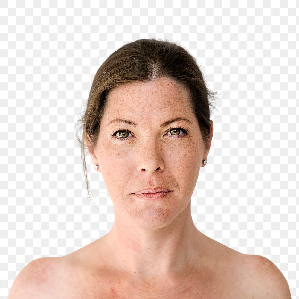 Naked woman portrait transparent png