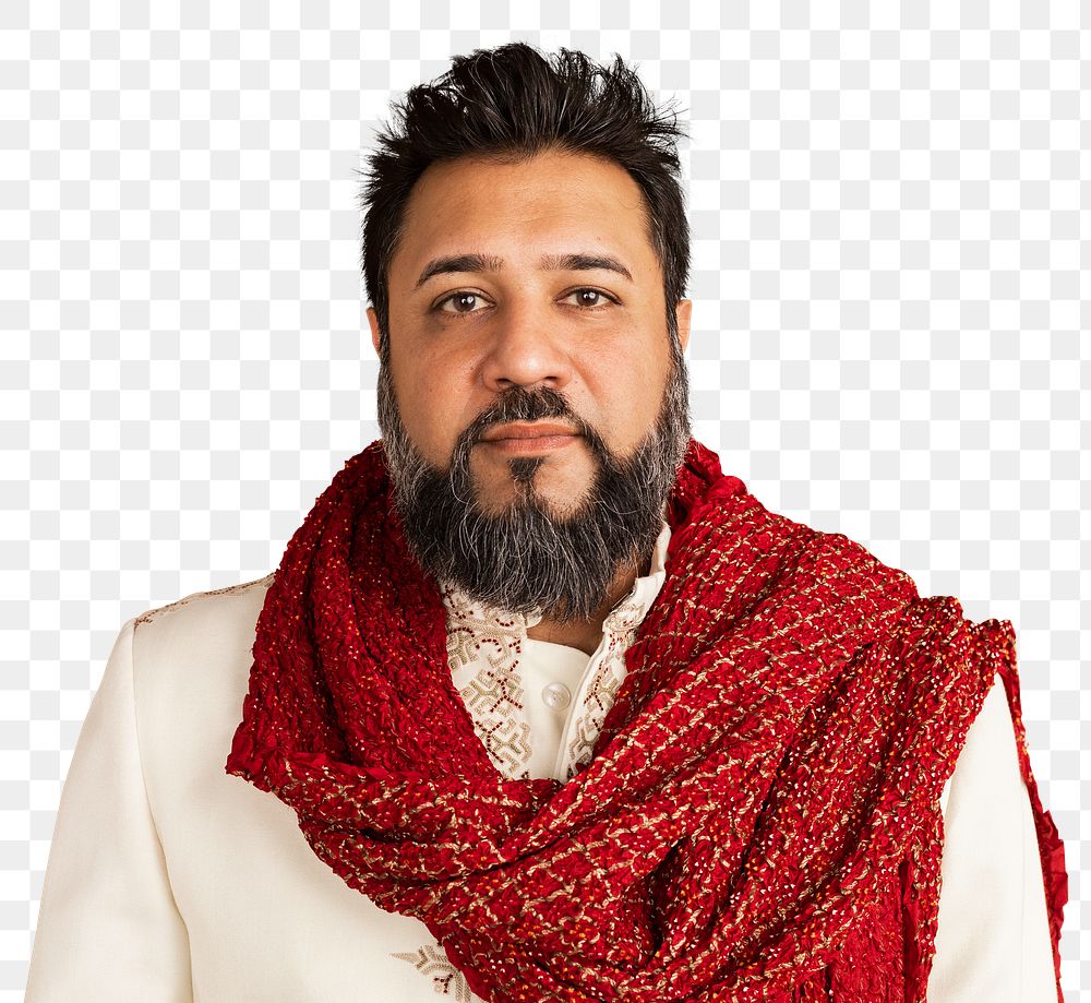 Indian man wearing a kurta mockup