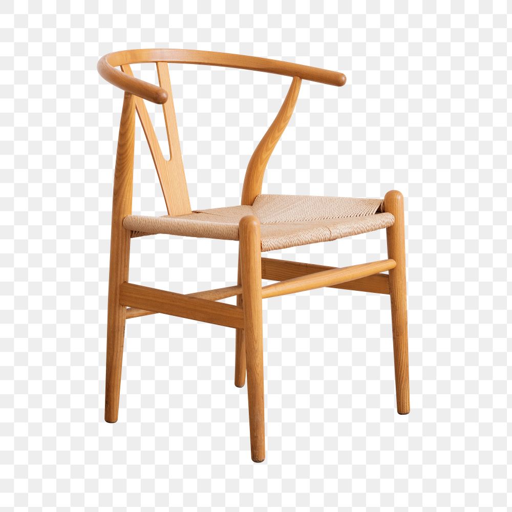 Classic wooden chair mockup