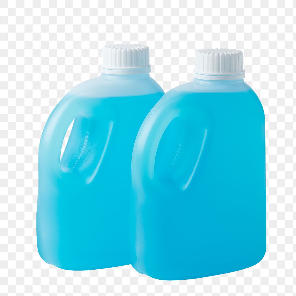 Two bottles of antibacterial hand sanitizer transparent png