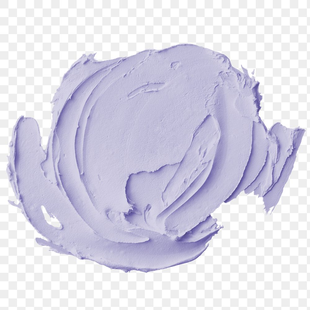 Pastel purple acrylic paint stroke design element