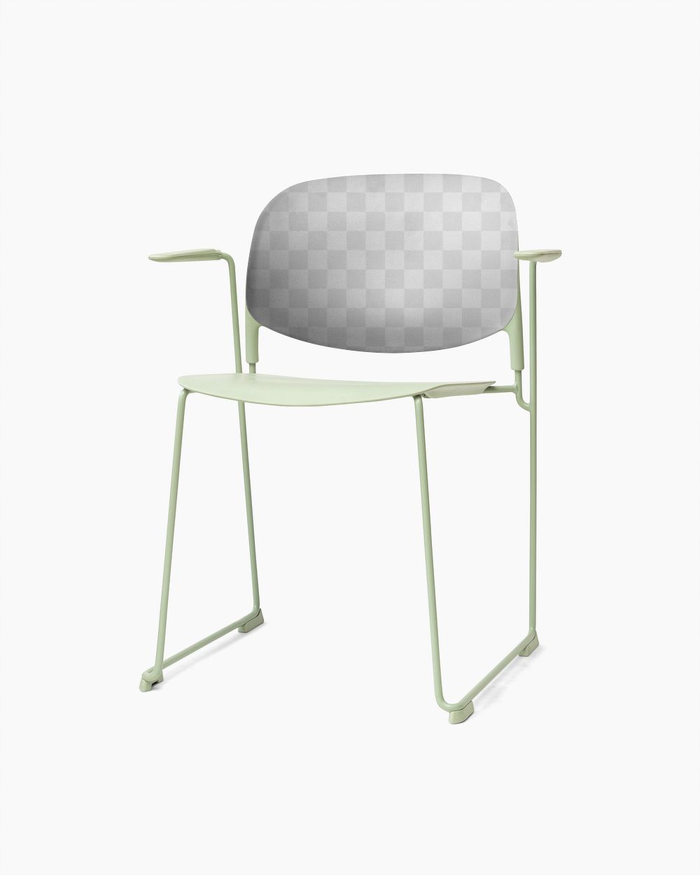 Mint green chair png mockup for kids room
