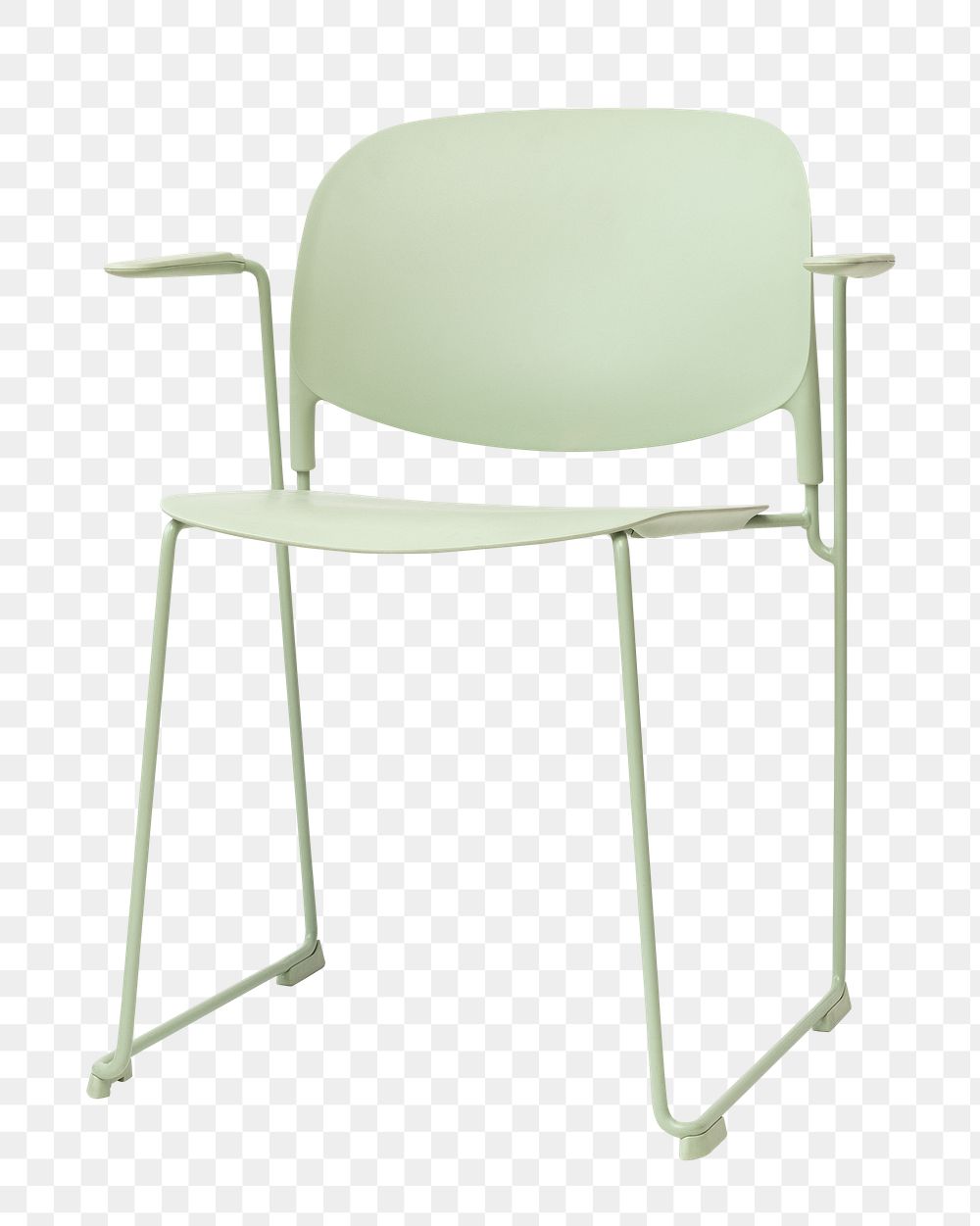 Mint green chair png mockup for kids room