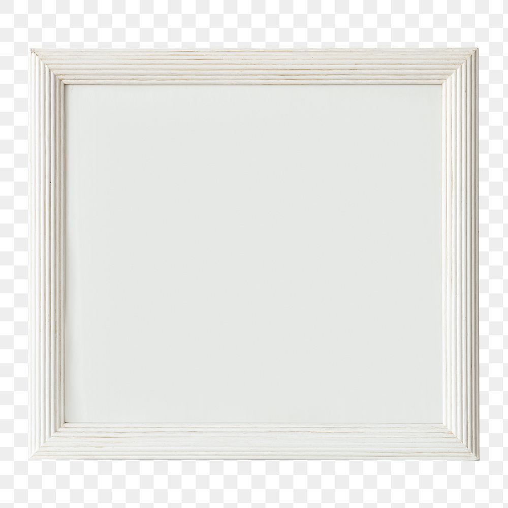 White square frame png mockup with design space