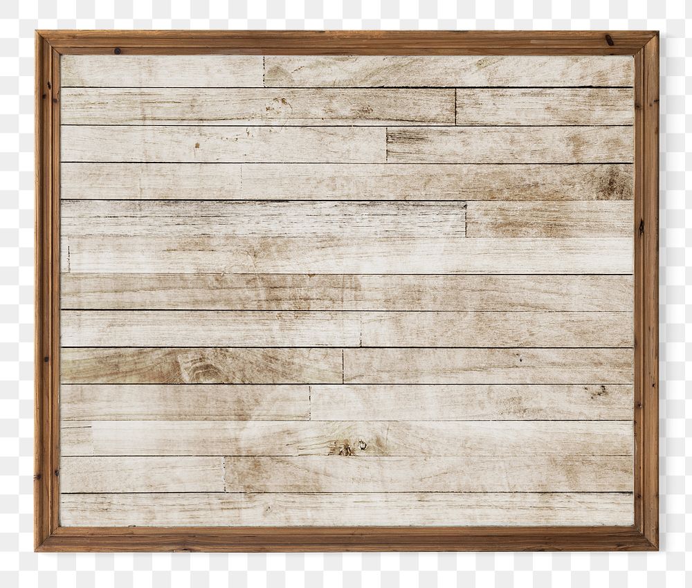 Rustic brown frame png mockup with design space