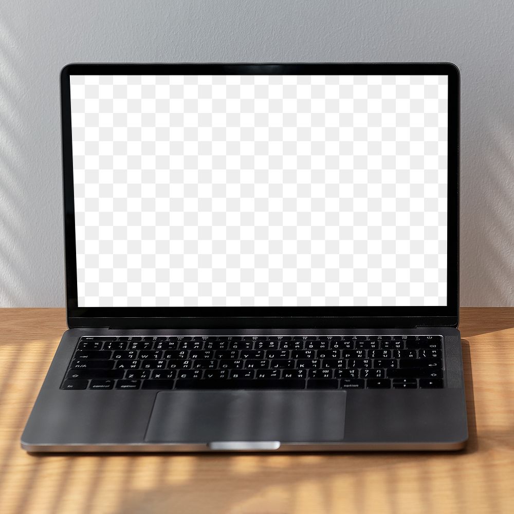 Personal laptop screen mockup background
