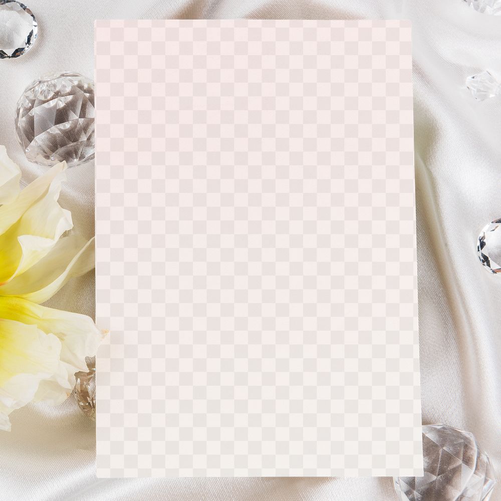 White invitation card design element