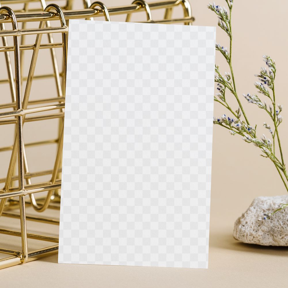 White invitation card design element