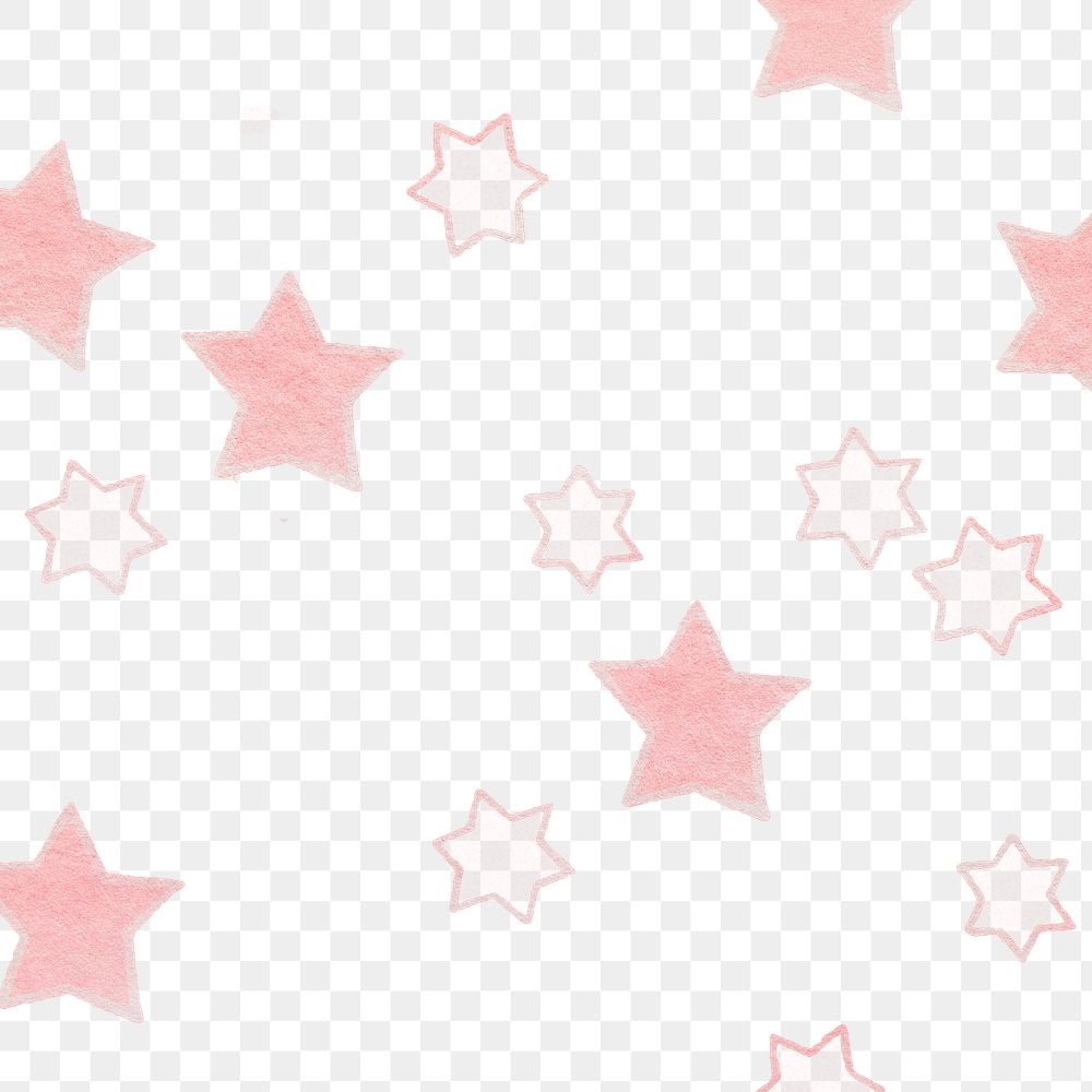 Pink star pattern background design element