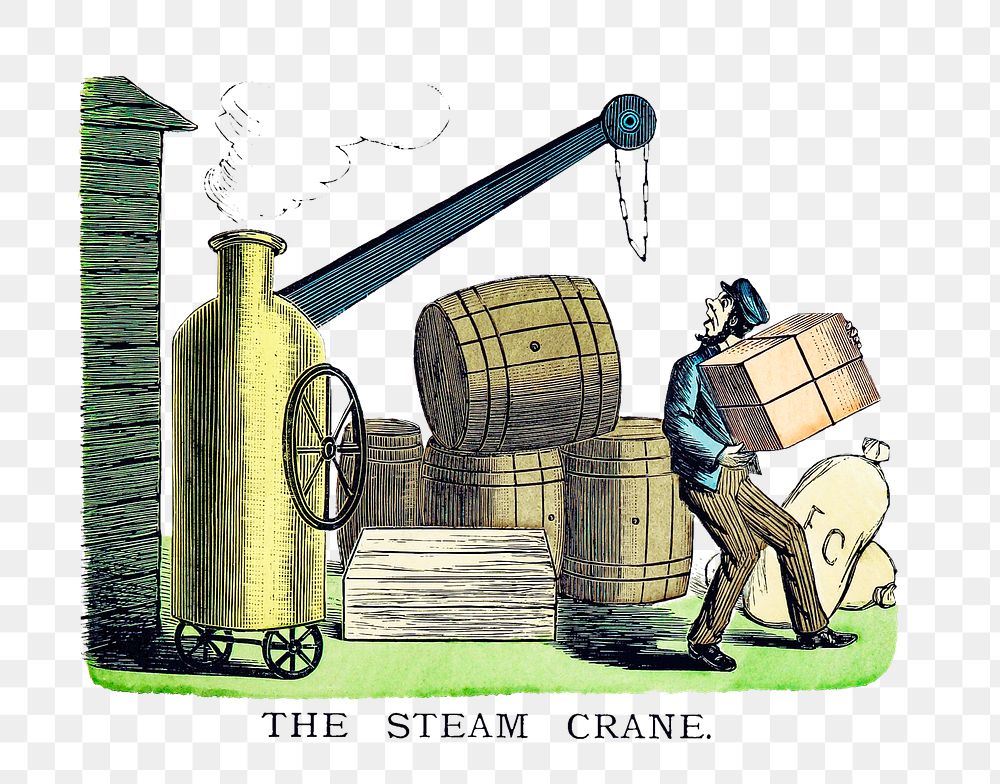 Drawing of the steam crane
