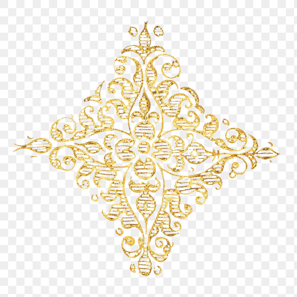 Medieval gold emblem png badge symbol