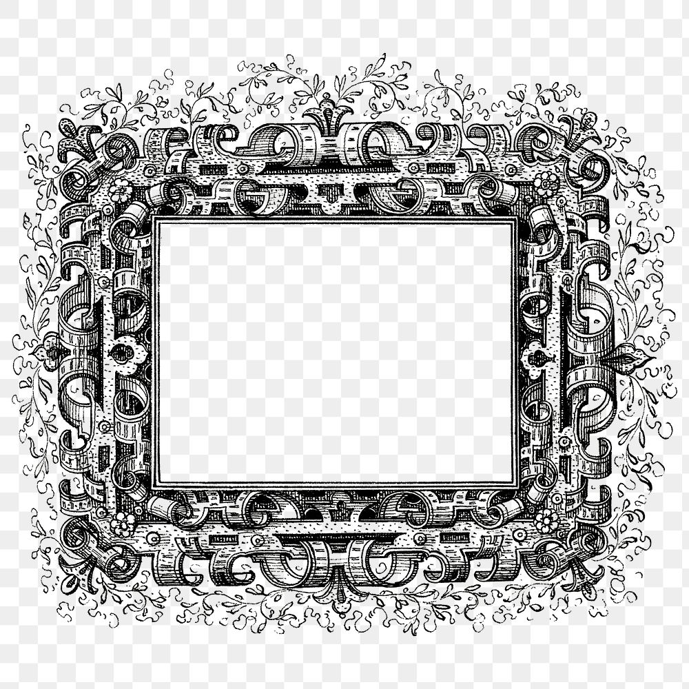 Medieval frame png transparent background