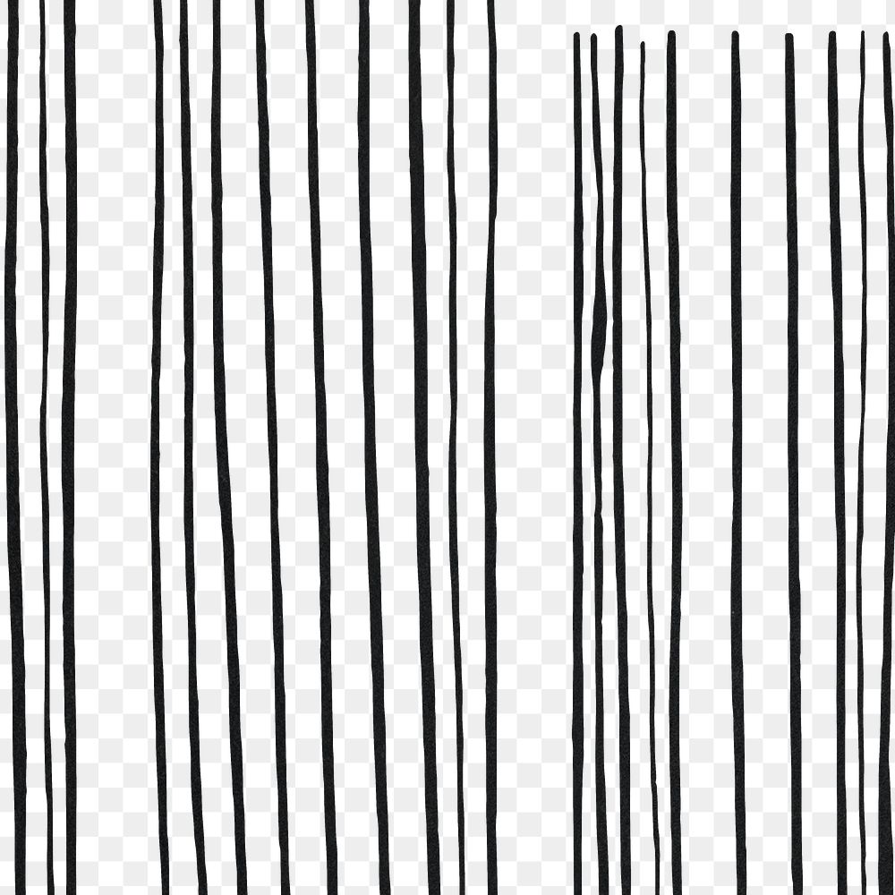 Vintage black stripes png pattern transparent background, remix from artworks by Samuel Jessurun de Mesquita