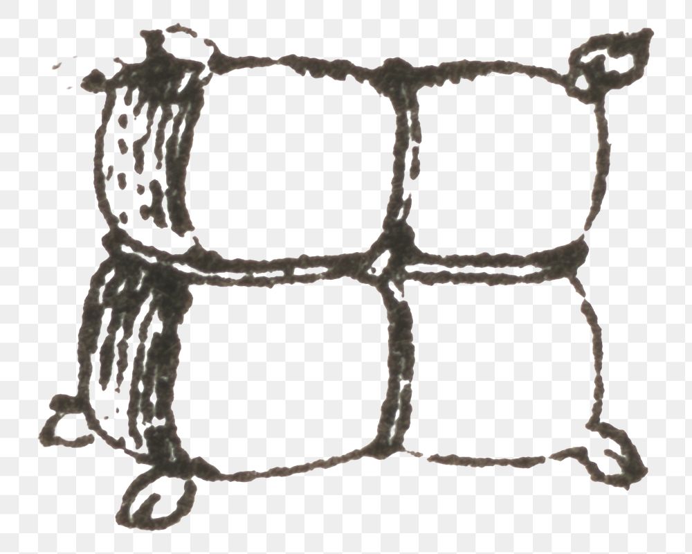 PNG old pillow hand drawn illustration