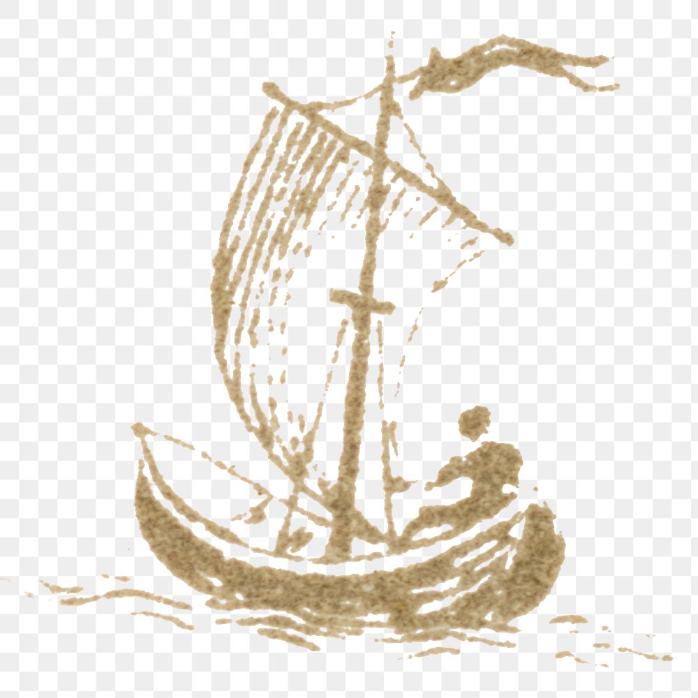 Engraving png boat vintage icon drawing