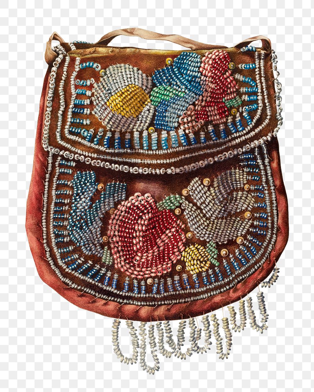 Png purse vintage illustration, remixed from the artwork by John Thorsen