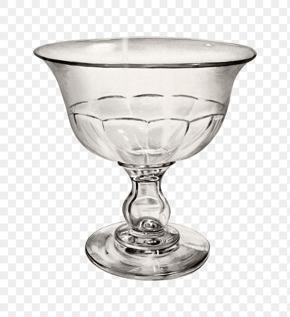 Vintage goblet png illustration, remixed from the artwork by John Tarantino