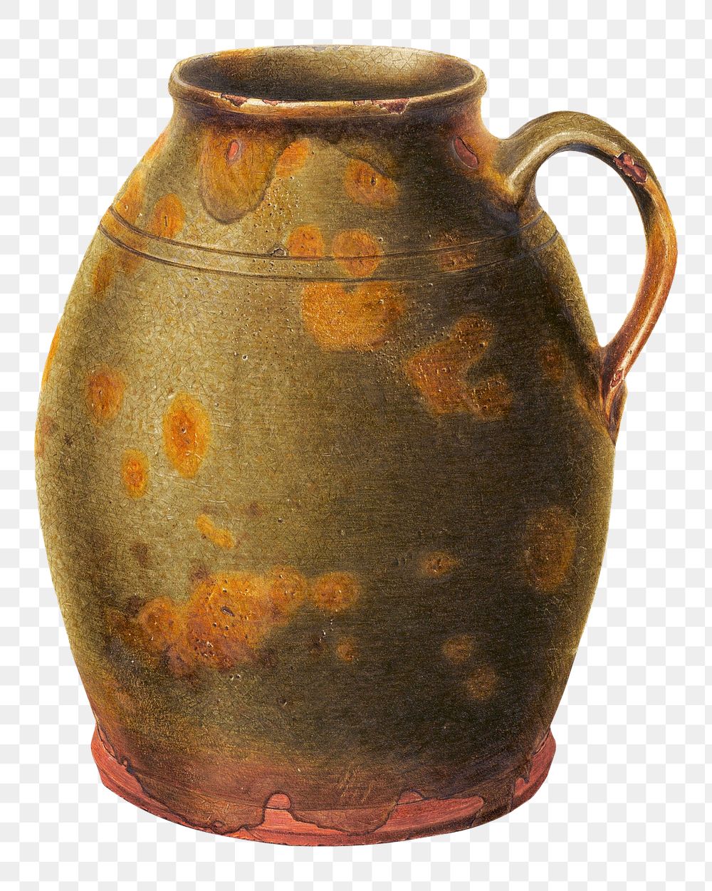 Vintage jug png illustration, remixed from the artwork by Alfred Parys
