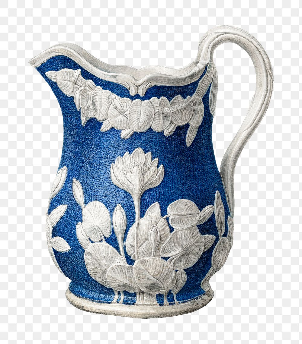 Vintage pitcher png illustration, remixed from the artwork by John Matulis