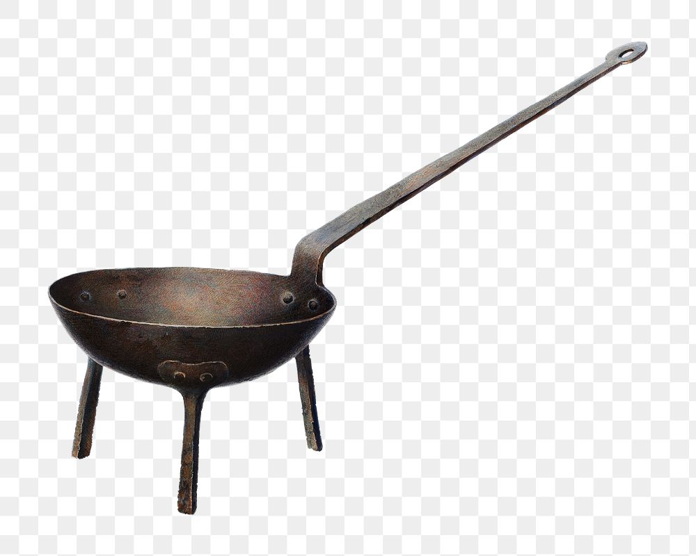 Vintage sauce pan png illustration, remixed from the artwork by Edward L. Loper