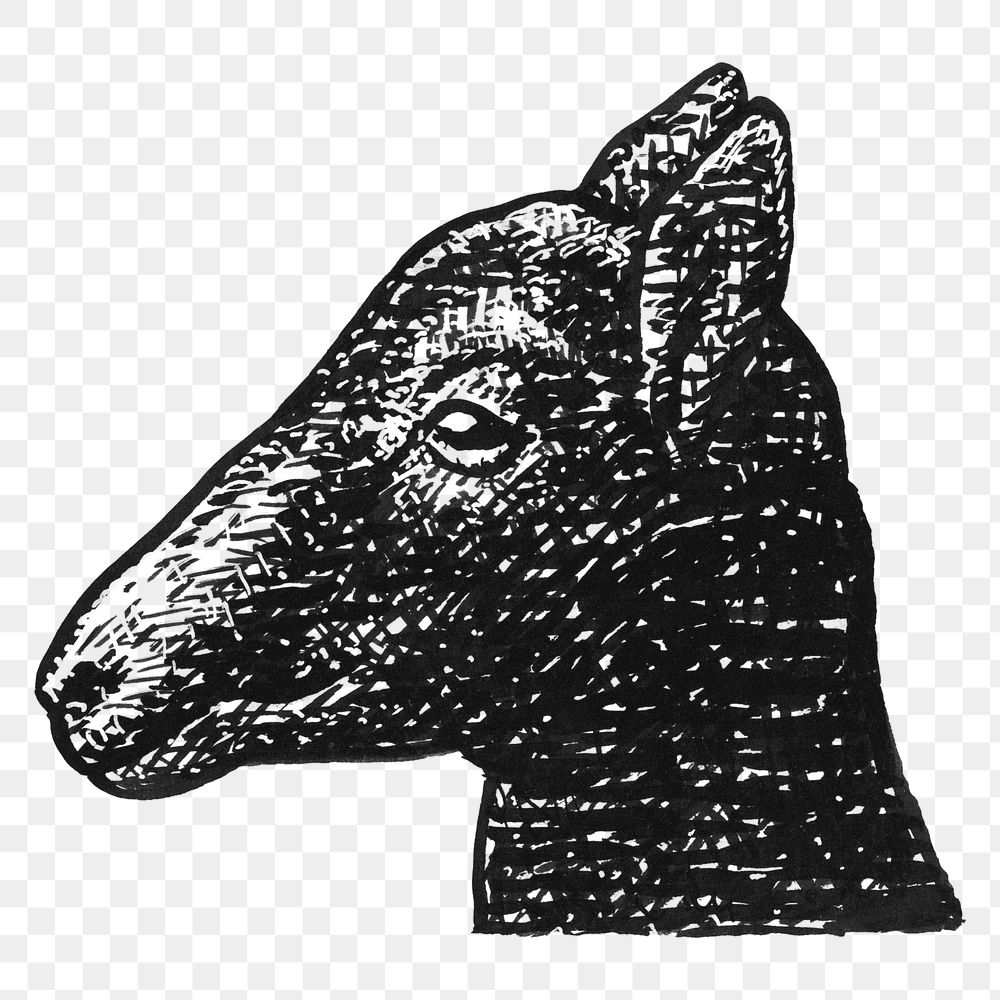 Lamb png sticker vintage illustration, remixed from artworks from Leo Gestel