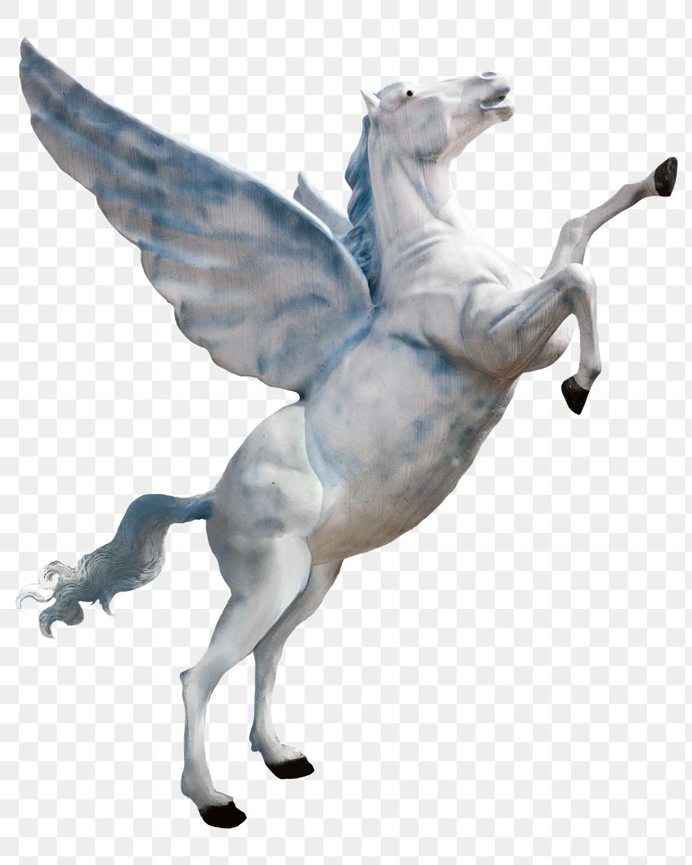 Png white Pegasus statue, remixed from artworks by John Margolies
