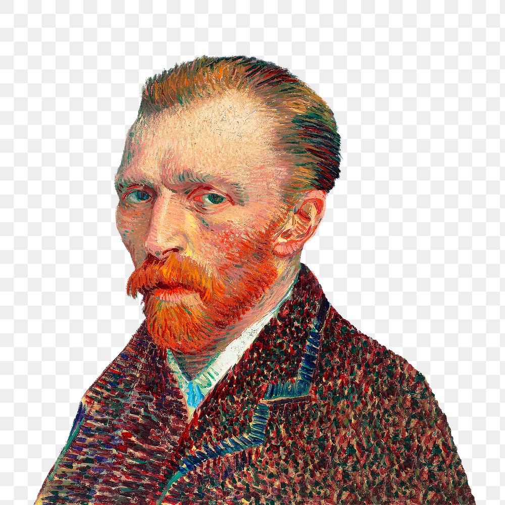 Van Gogh png sticker, vintage painting on transparent background, remastered by rawpixel