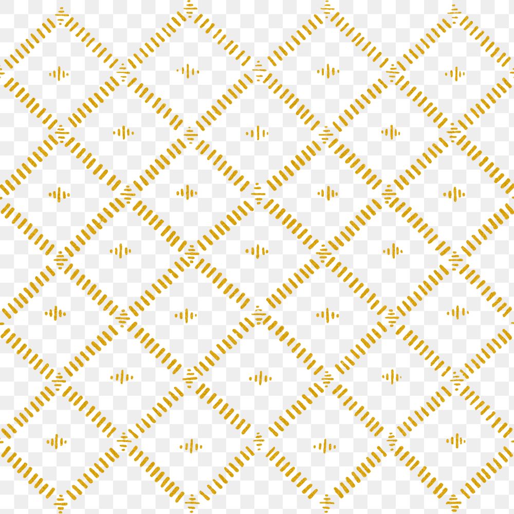 Vintage yellow geometric pattern transparent background, featuring public domain artworks