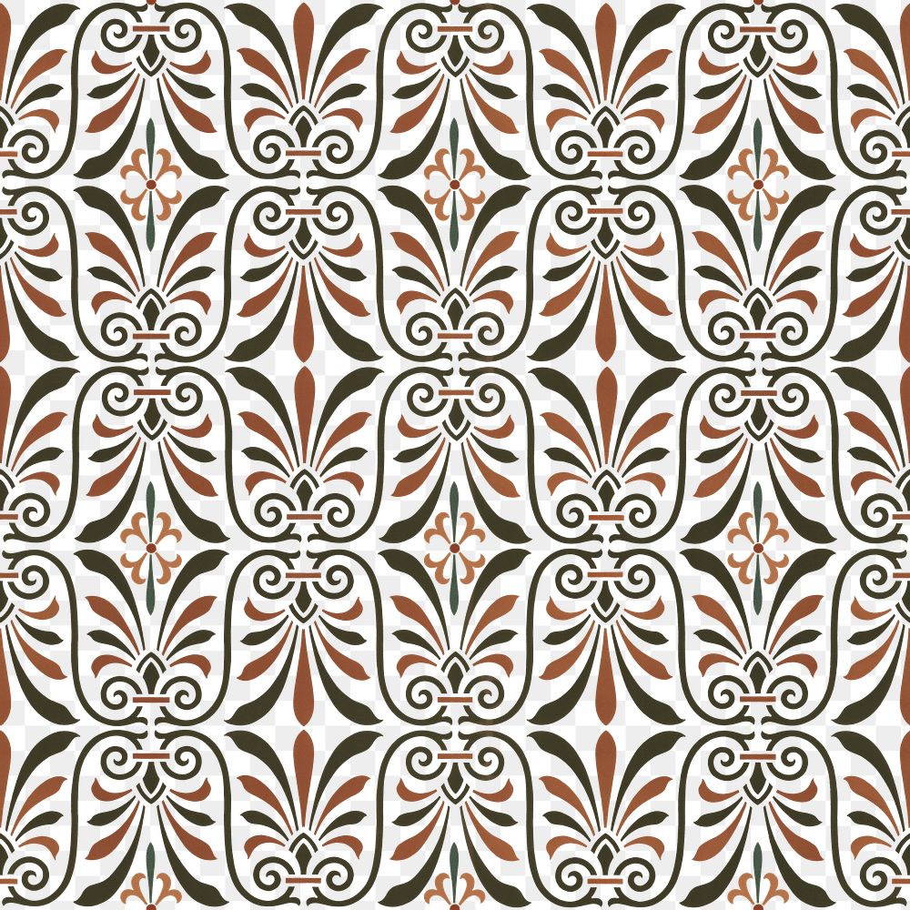 Greek key seamless pattern png background