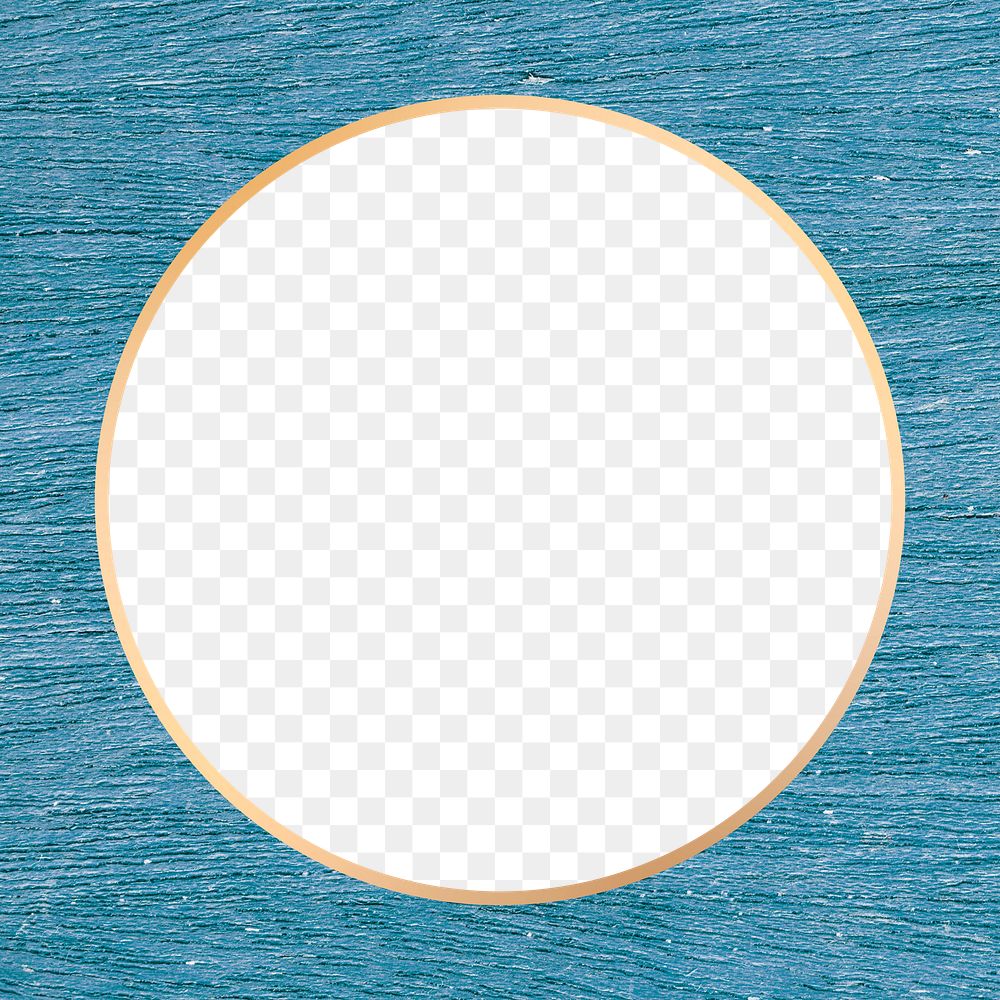 Png gold circle wood texture frame background