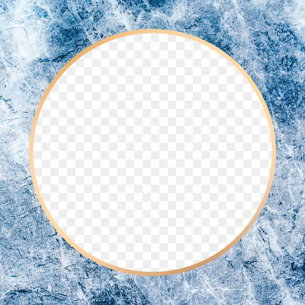 Png round frame blue marble texture
