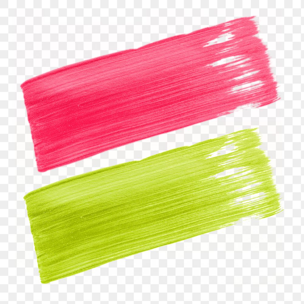 Neon pink and neon lime green paint brush stroke texture backgrounds