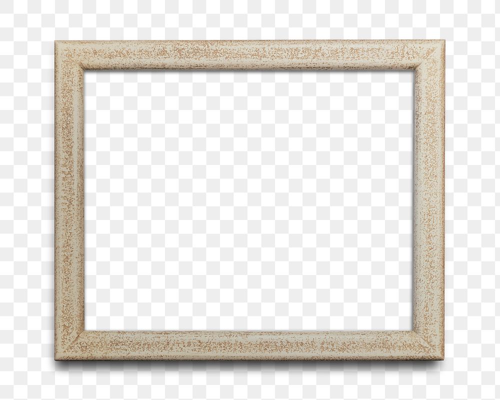 Wooden picture frame transparent png