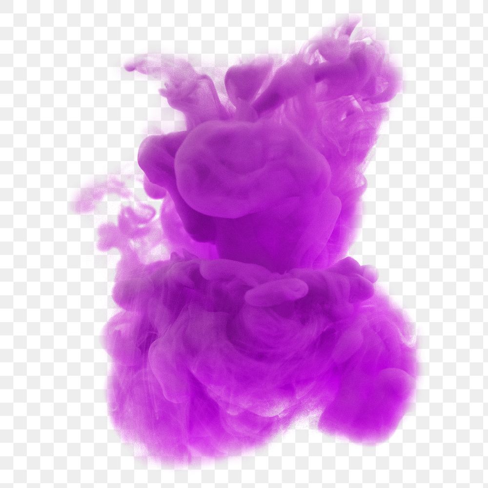 Ink explosion png purple splash color