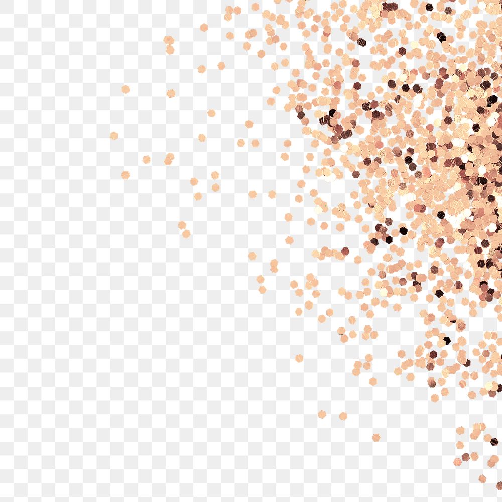 Dusty copper particles pattern background transparent png