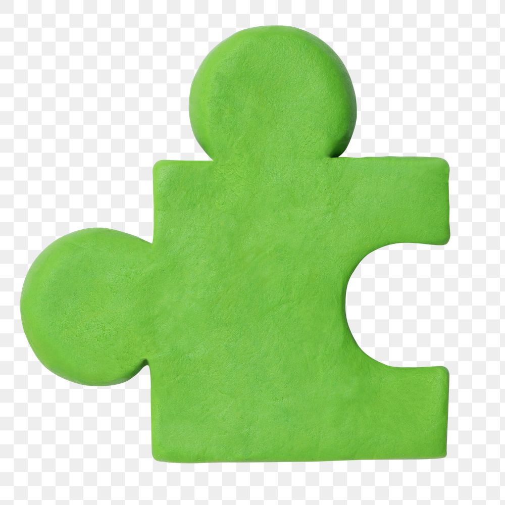 Png jigsaw puzzle clay icon cute DIY marketing creative craft graphic