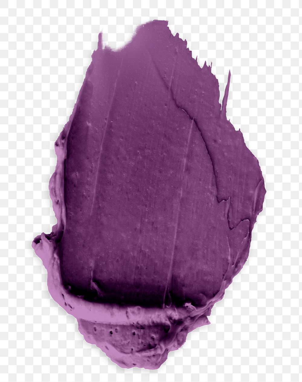 Png purple cream smear design element texture