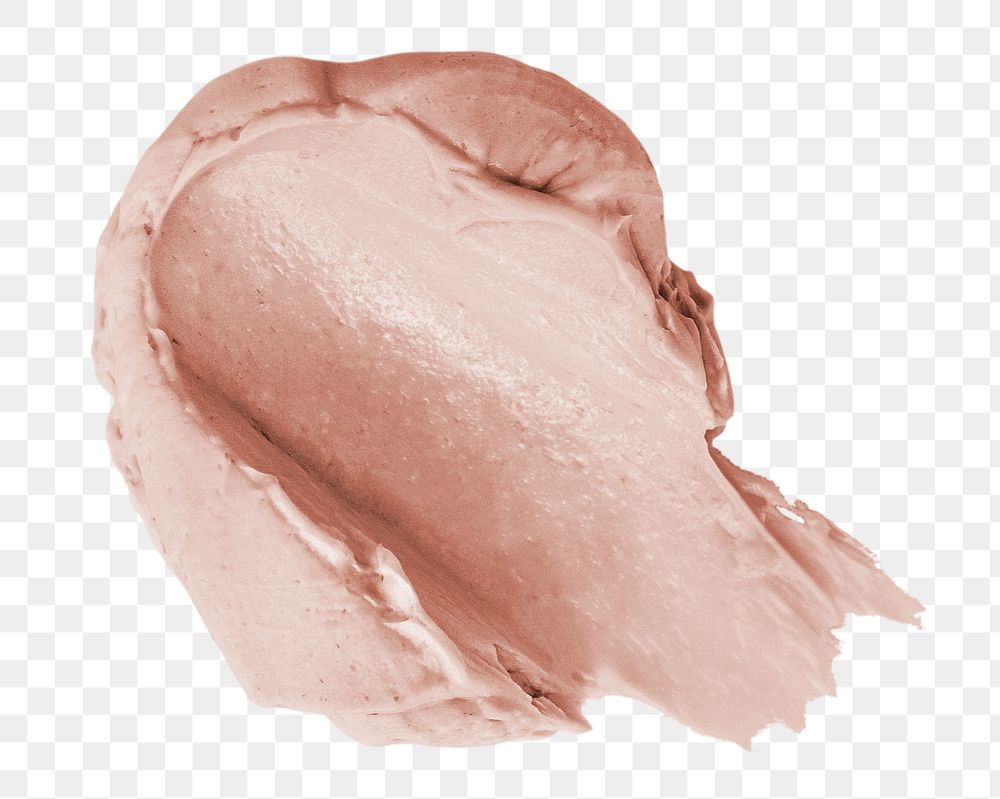 Png pink cream smear design element texture