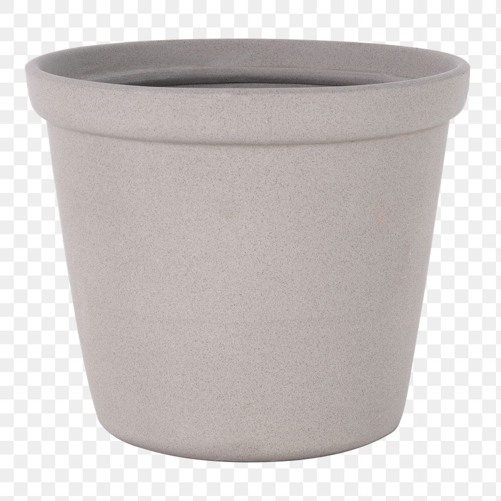 Concrete plant pot png mockup for home decor