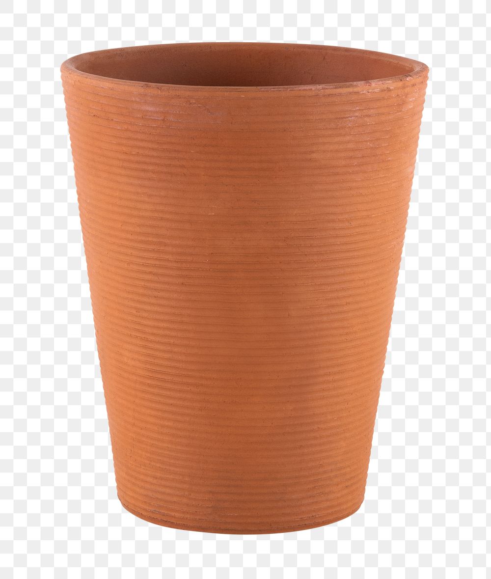 Terracotta png plant pot mockup