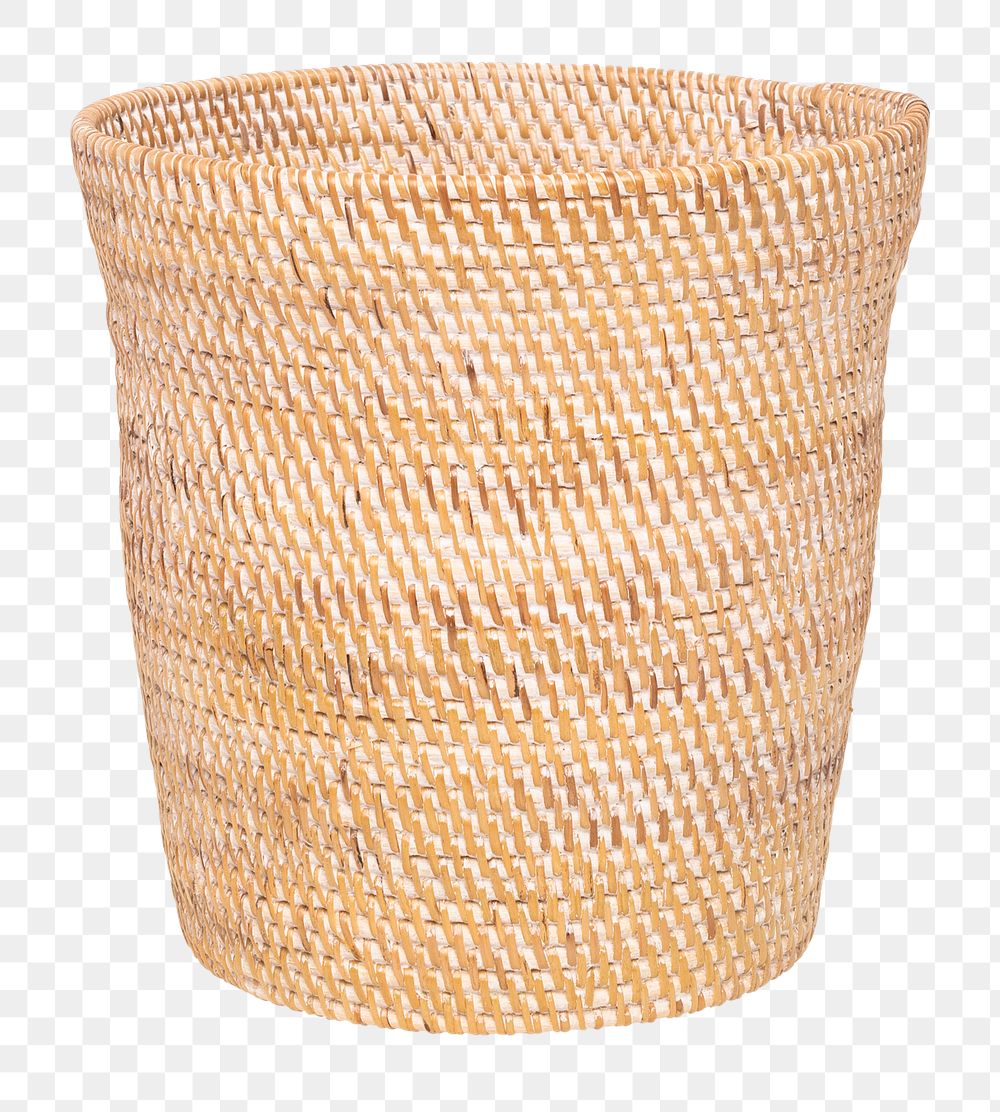 Woven basket mockup png eco friendly houseplant pot