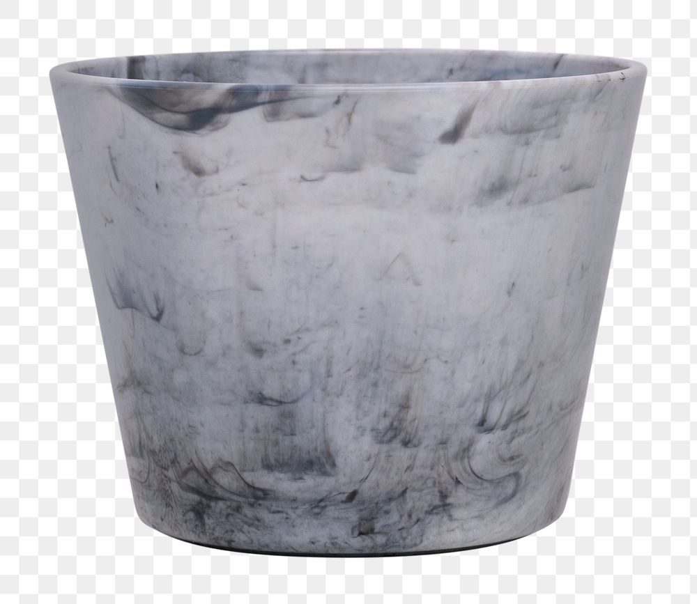 Concrete plant pot png mockup for home decor