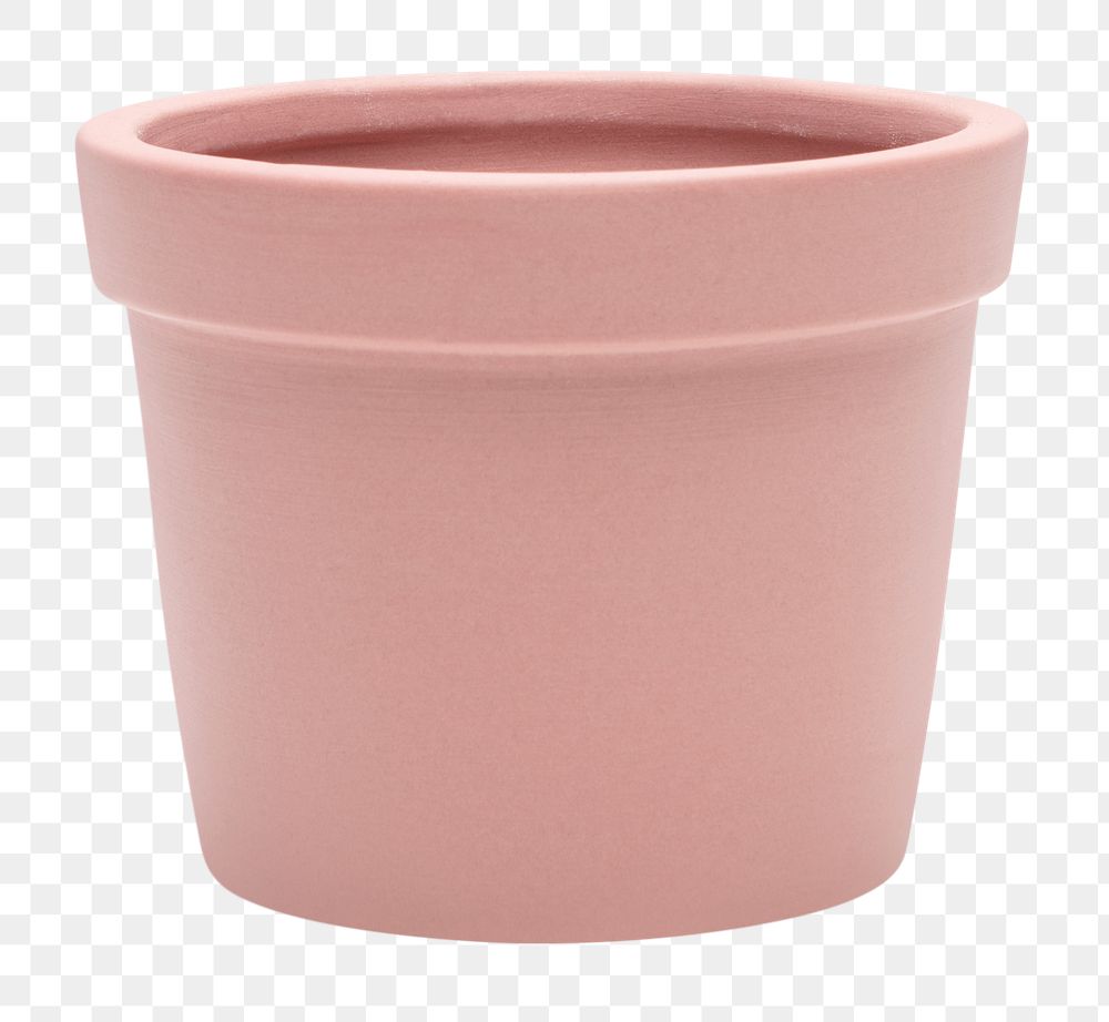 Pink plant pot png mockup for home decor