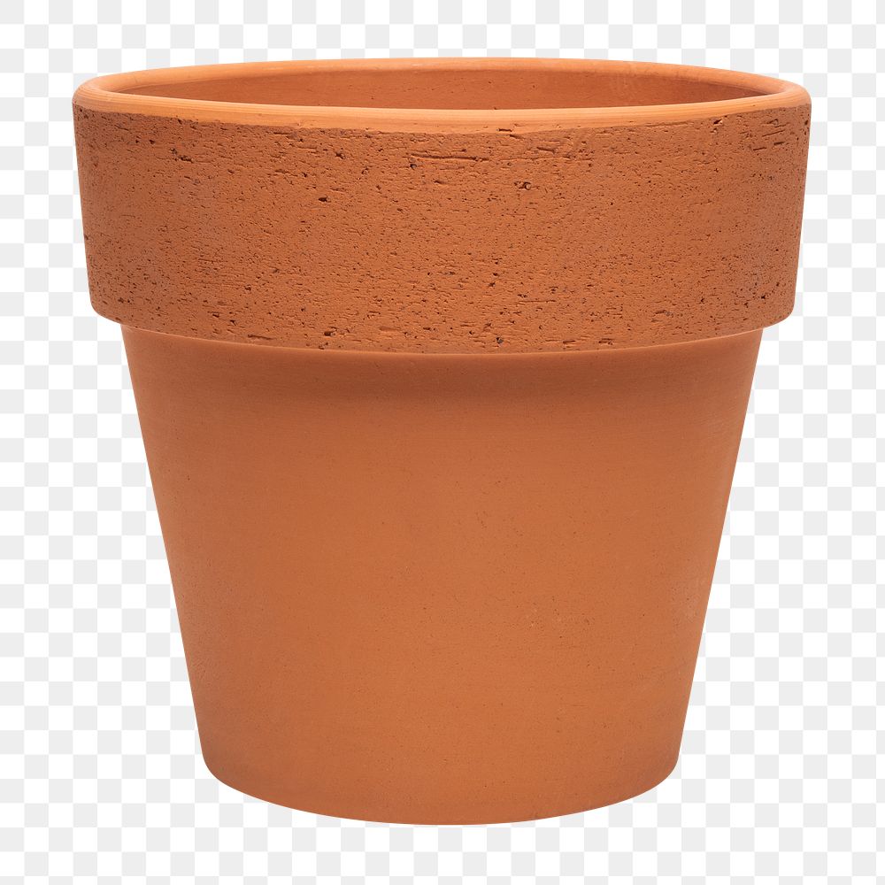 Terracotta png plant pot mockup