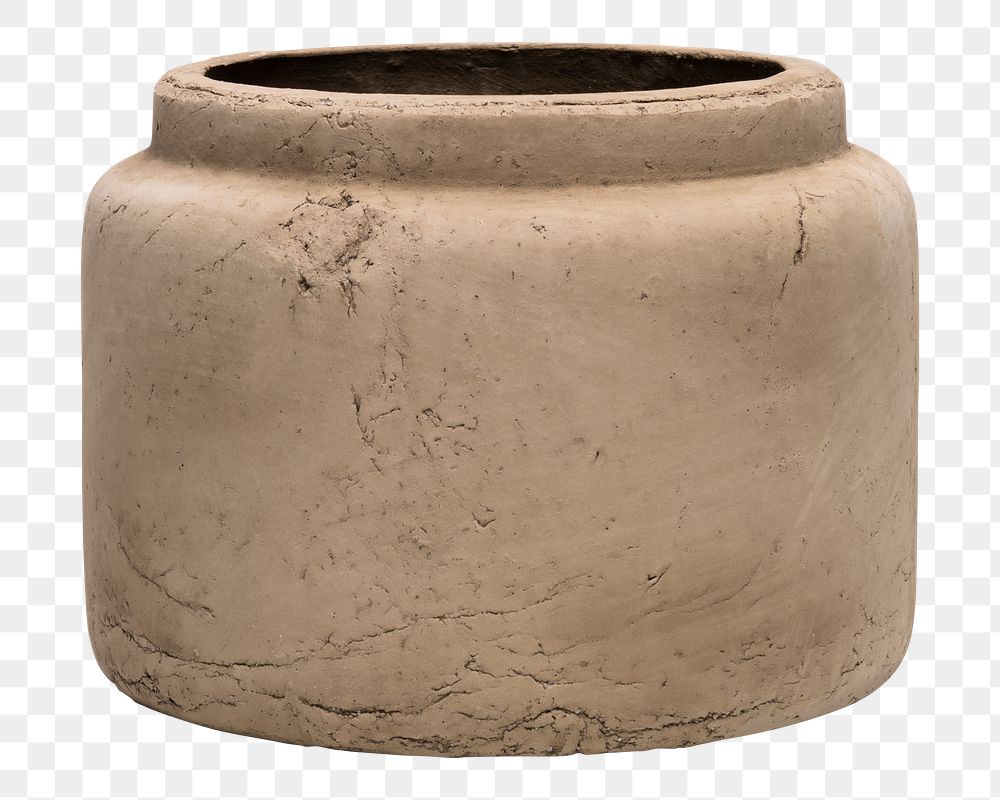 Ceramic plant pot png mockup for home decor