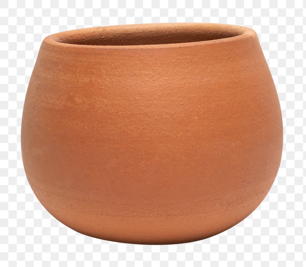 Terracotta png plant pot mockup
