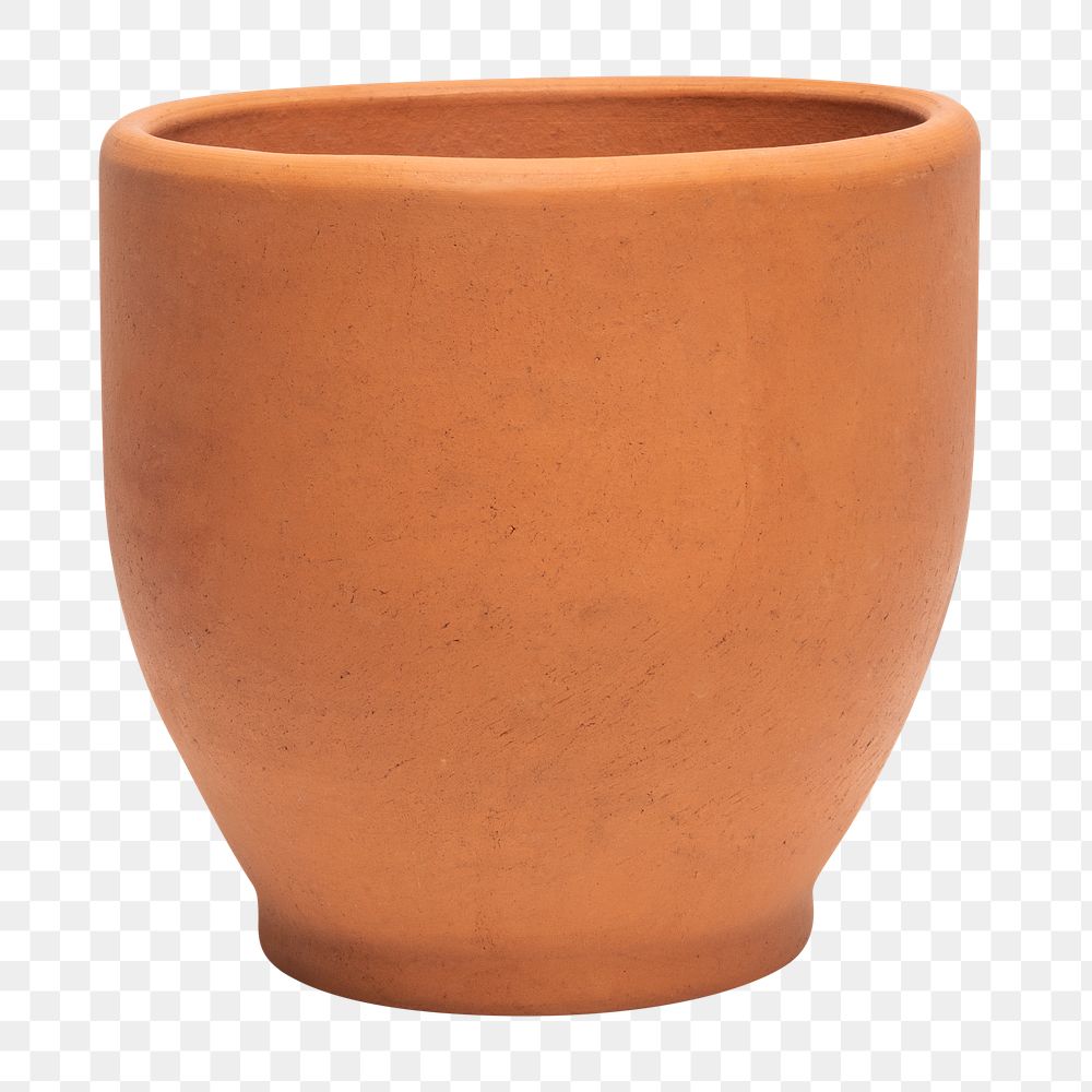 Terracotta png plant pot mockup